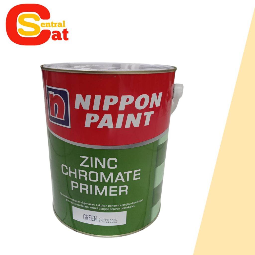 Jual Nippon Paint Zinc Chromate Primer 5 kg (GREEN) Cat anti Karat