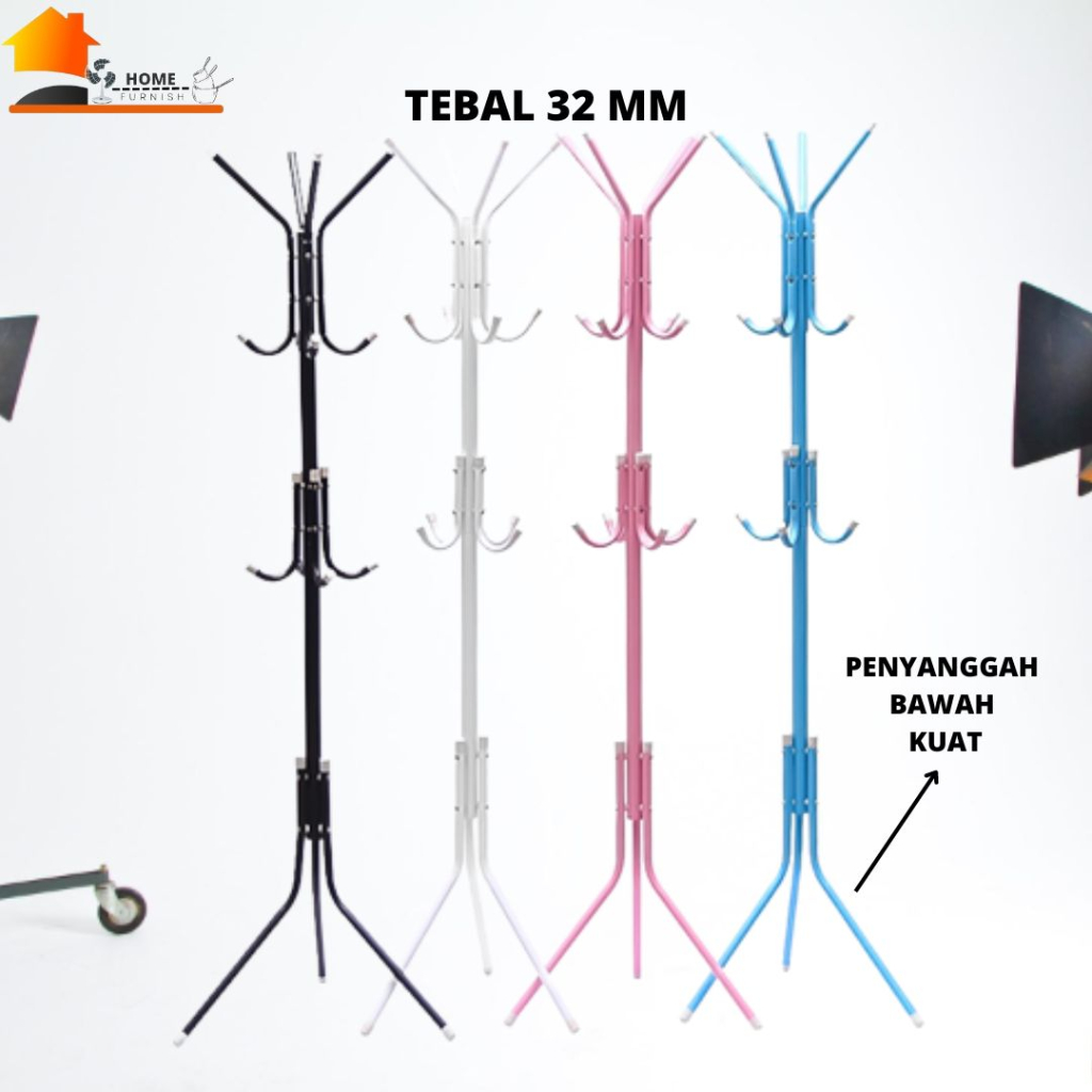 Jual Gantungan Tiang Berdiri Stand Hanger Besi Berdiri Kekinian Serbaguna Shopee Indonesia 6892