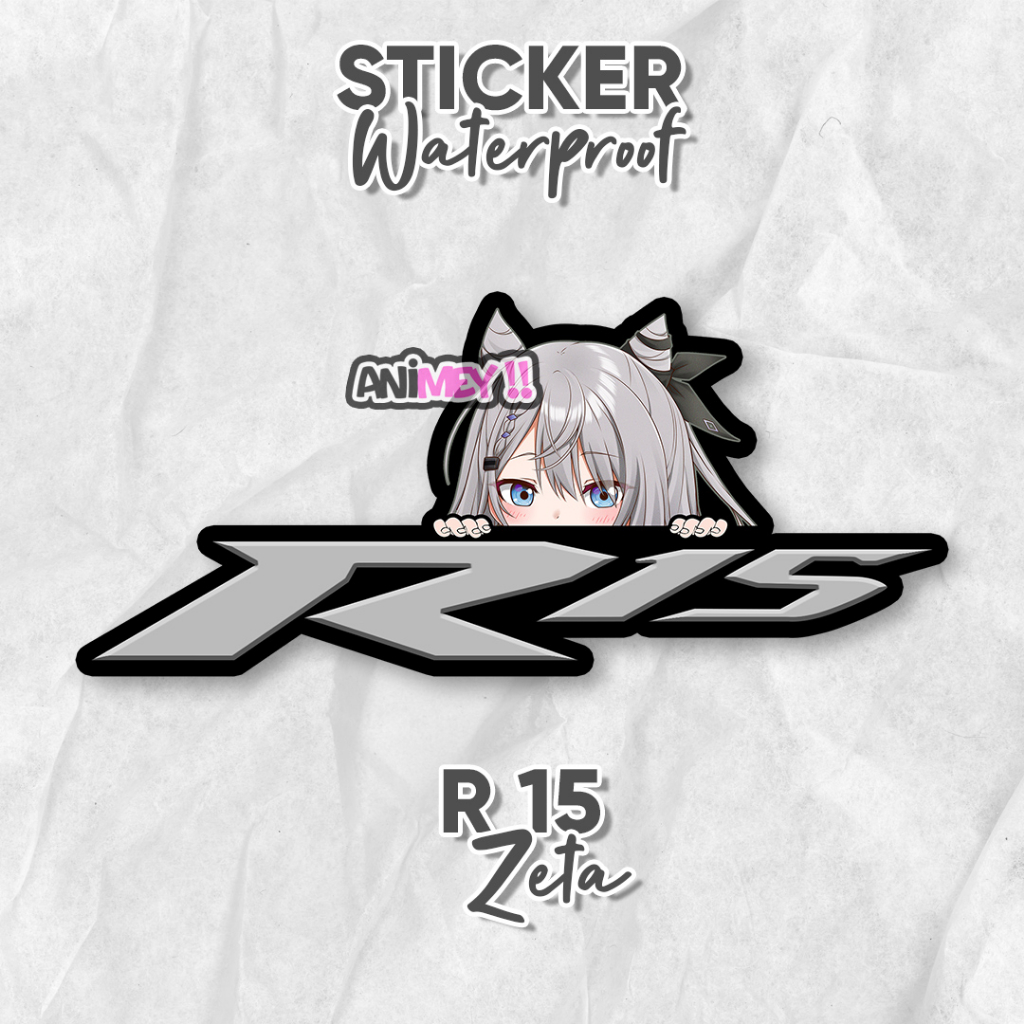 Jual Stiker Vestia Zeta Logo Yamaha R 15 / Stiker Anime Waterproof ...