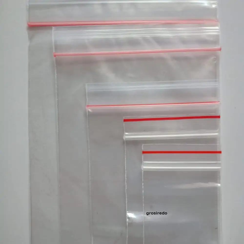 Jual Plastik Pe Klip Isi 100 Lembar Zipper Besar Plastic Ziplock 25x35 30x40 Packing Clip Zip 4649