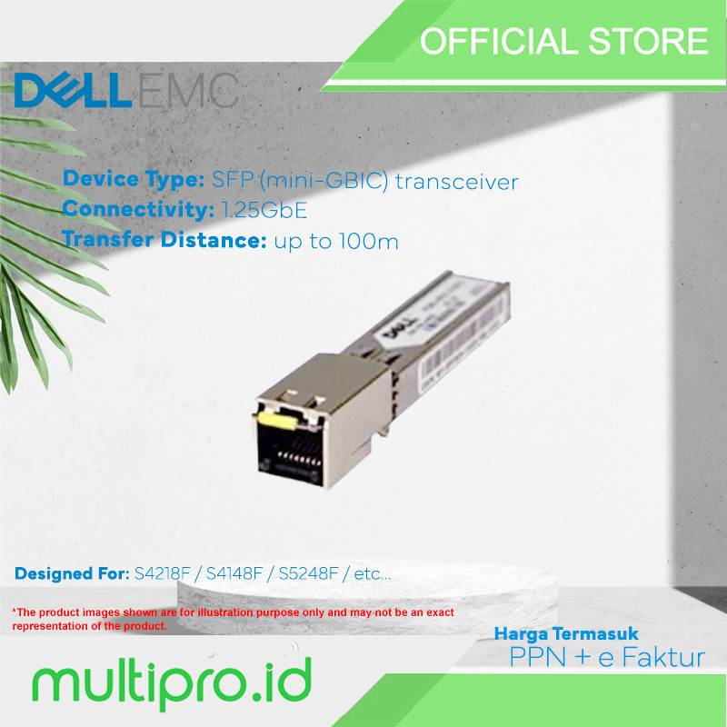 Jual Dell Networking Transceiver SFP Switch 1000BASE-T 100meter ...