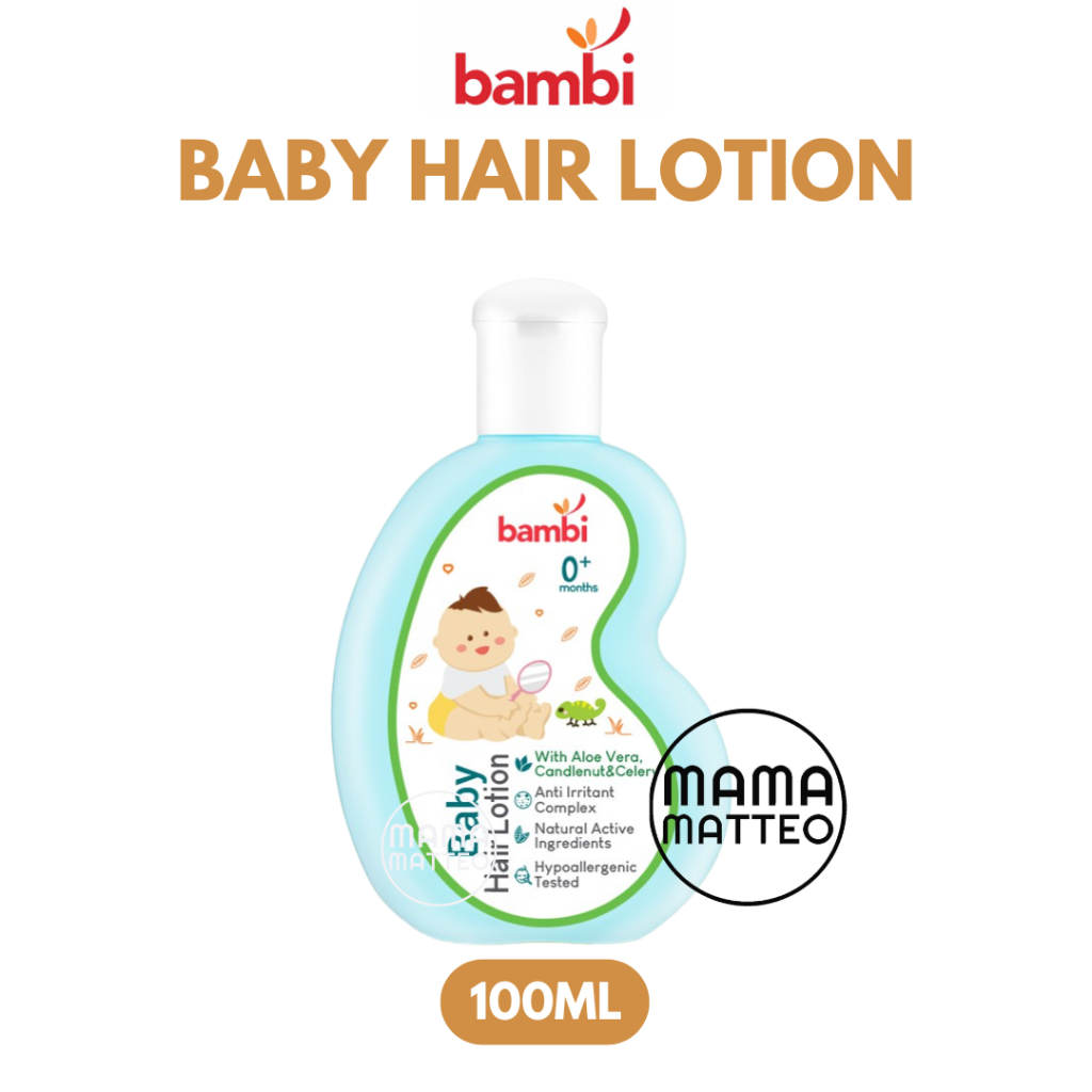 Jual BAMBI Baby Hair Lotion Aloe Vera, Candlenut & Celery 100ml ...