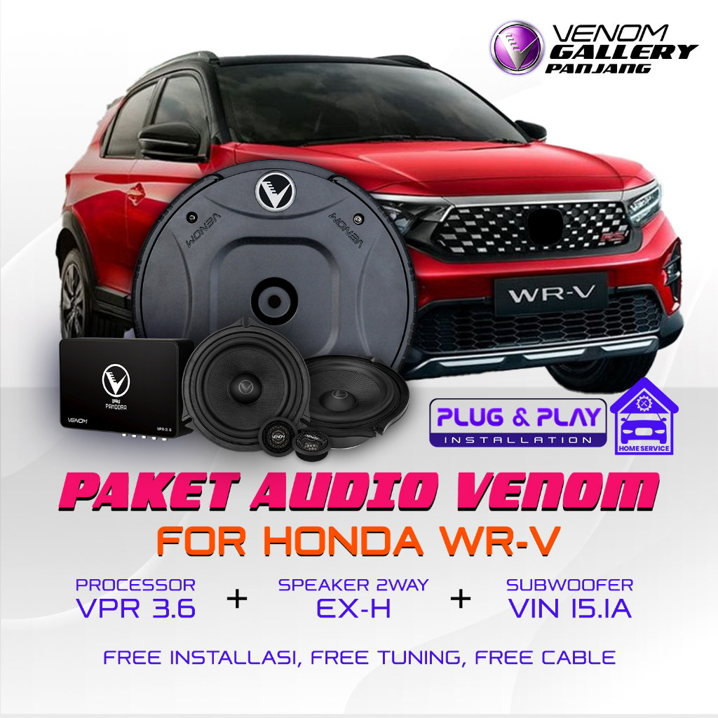 Jual Paket Audio Venom Express Honda Wrv Paket Audio Mobil Wrv