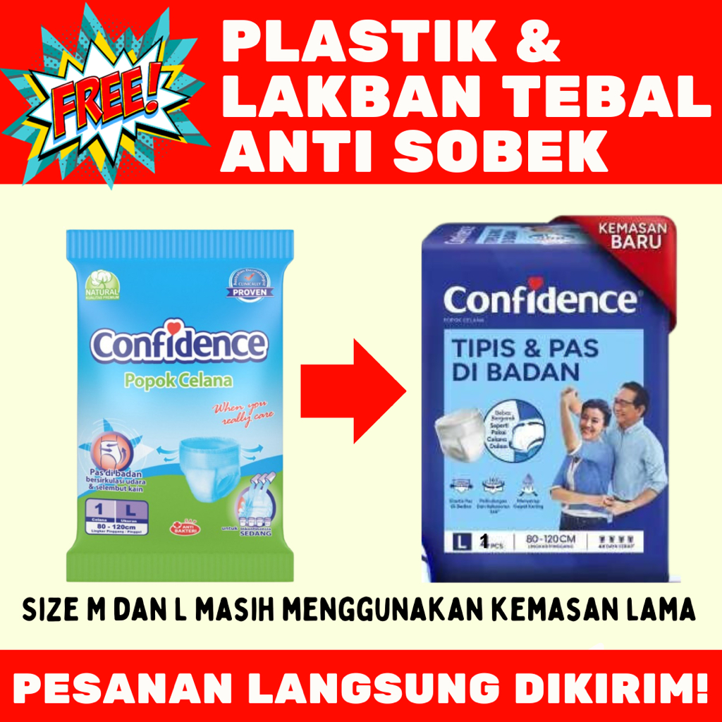 Confidence Popok Dewasa Premium Pants ukuran M L XL