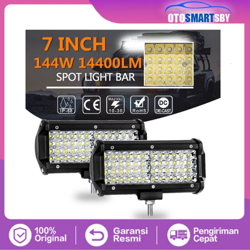 Jual Lampu Tembak Sorot Led Bar Cwl 48led Mobil Motor 12volt 24volt Worklight Shopee Indonesia