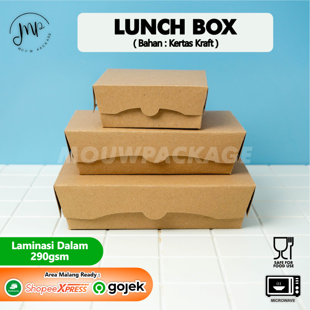 Jual Lunchbox Kraftpaper Box Kraft Coklatpaper Lunchbox Kraft Shopee Indonesia 9142