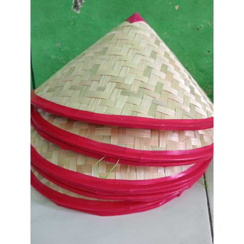 Jual CAPING PETANI ANAK KECIL TK/SD / CAPIL PETANI ANYAMAN BAMBU ...