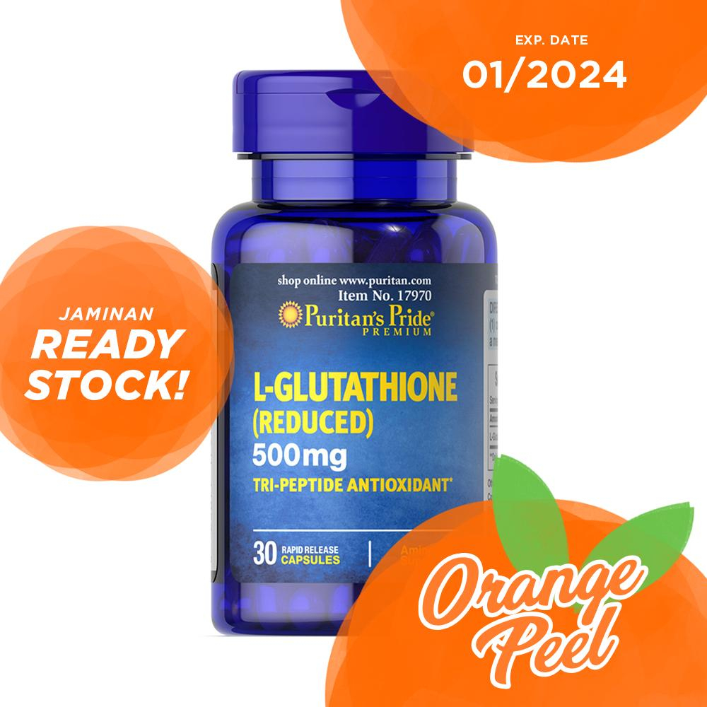 Jual Puritan L-Glutathione 500 mg Tri Peptide Antioxidant 30 Capsules