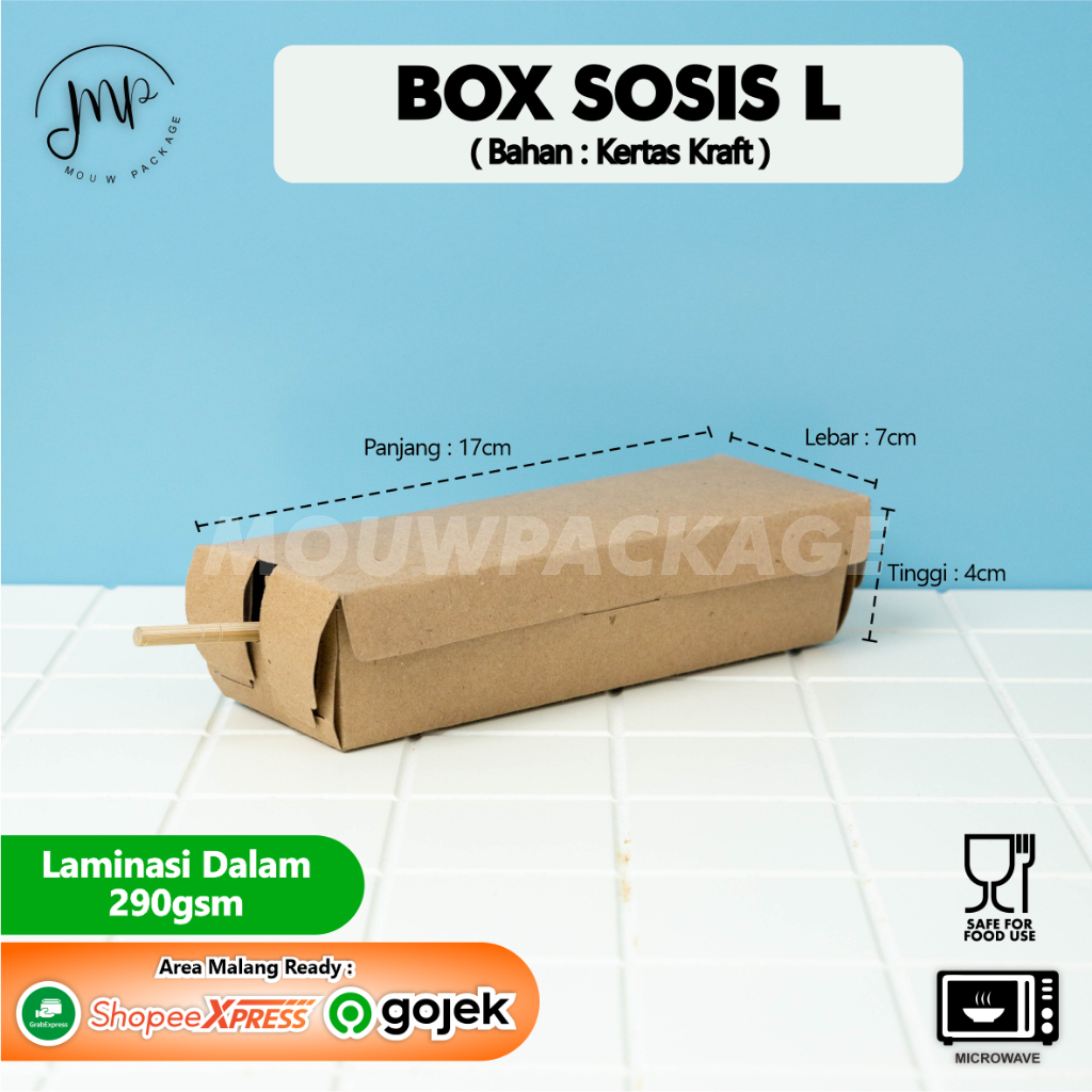 Jual BOX SOSIS / BOX CORNDOG / TEMPAT SOSIS | Shopee Indonesia