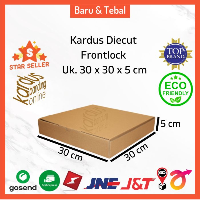 Jual Kardus Box Karton Kotak Box Dus Packing Pizza Brownies Polos Uk ...