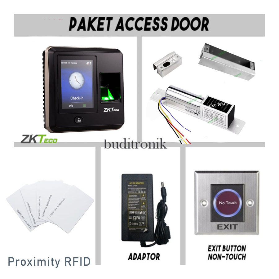 Jual Paket Access Control Sf 300 / Paket Akses Door / ZKTeco SF300 ...