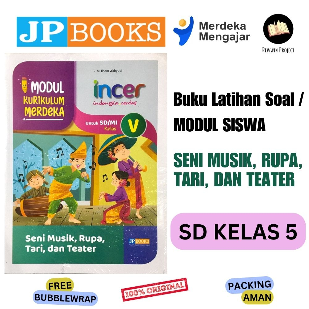 Jual Buku Latihan Soal Seni Rupa Tari Musik Dan Teater Sdmi Kelas 5