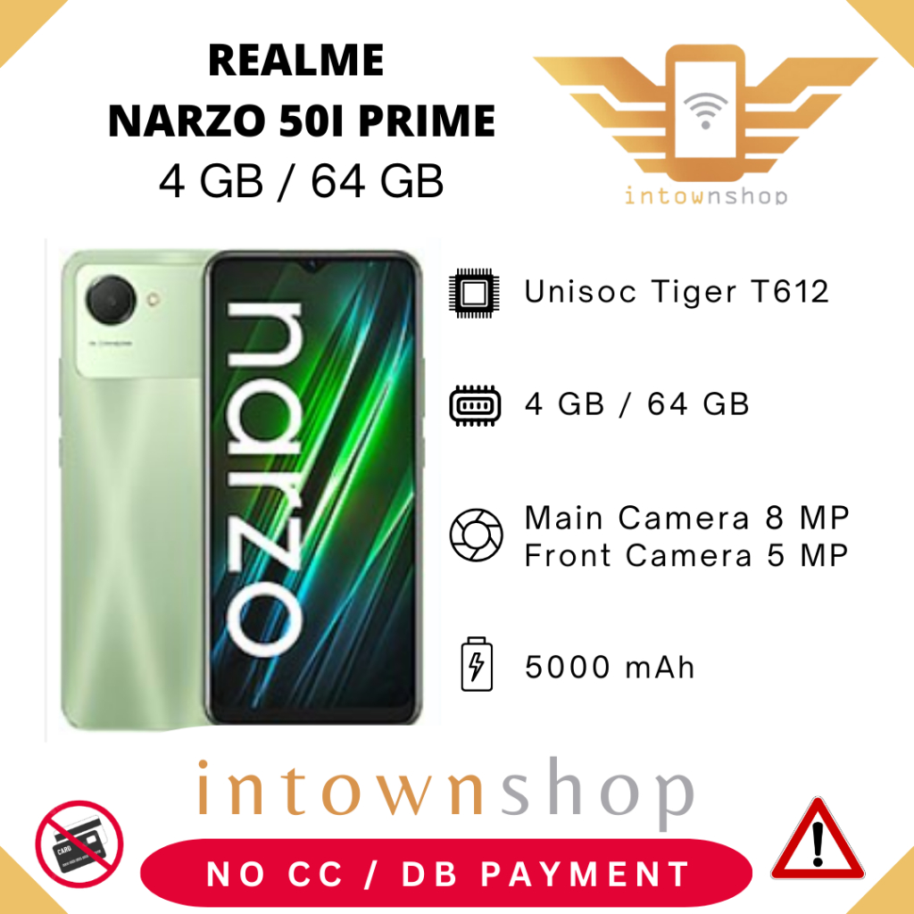Jual Realme Narzo 50i Prime 4/64GB RAM 4GB ROM 64GB (Garansi Resmi ...