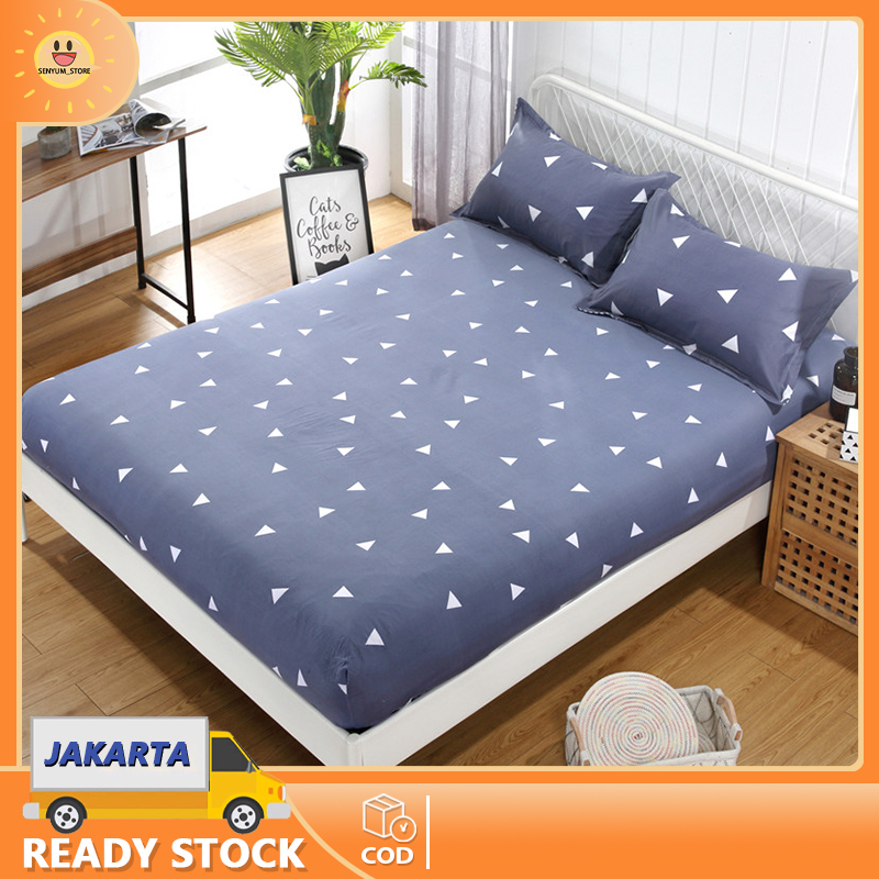 Jual SEPREI Bed Cover Sprei Katun 120x200/160x200/180x200 Seprai Nyaman ...