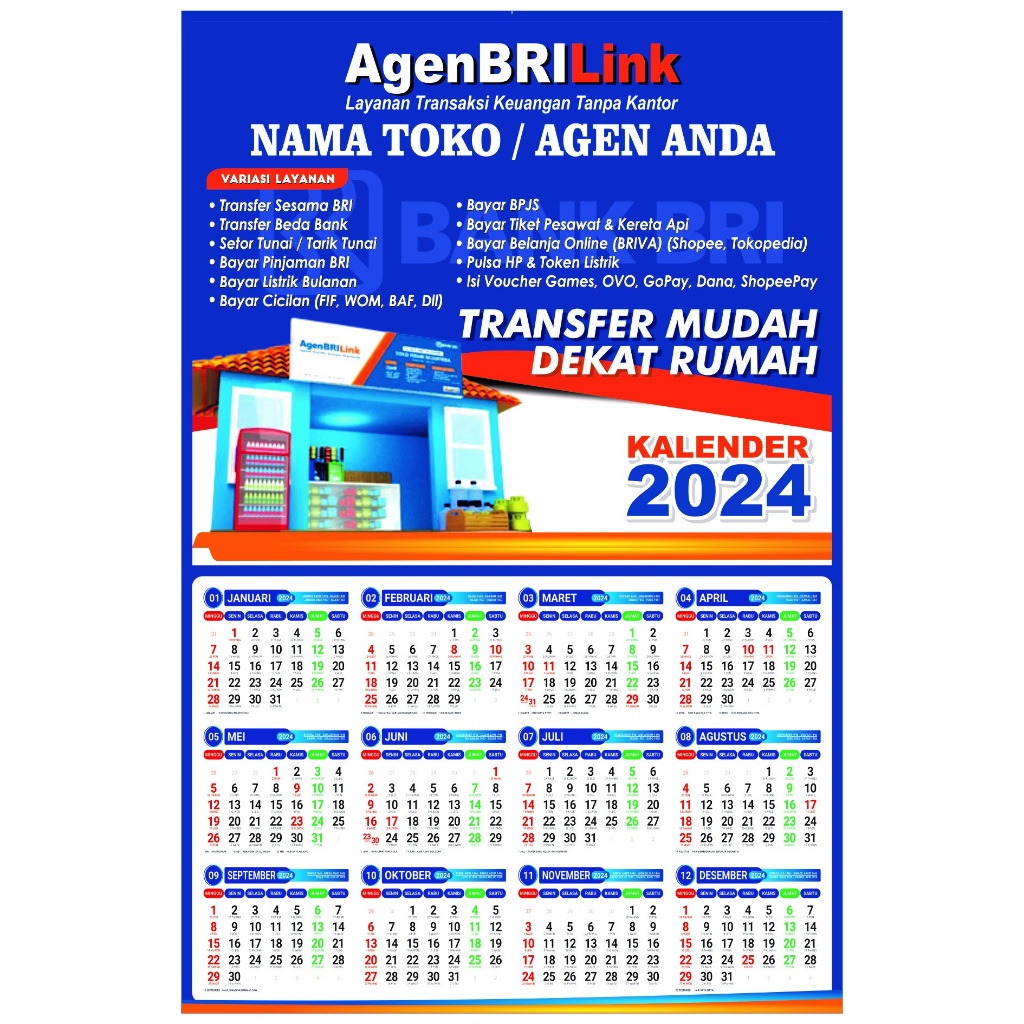 Jual KALENDER BRILINK TAHUN 2024 | Shopee Indonesia