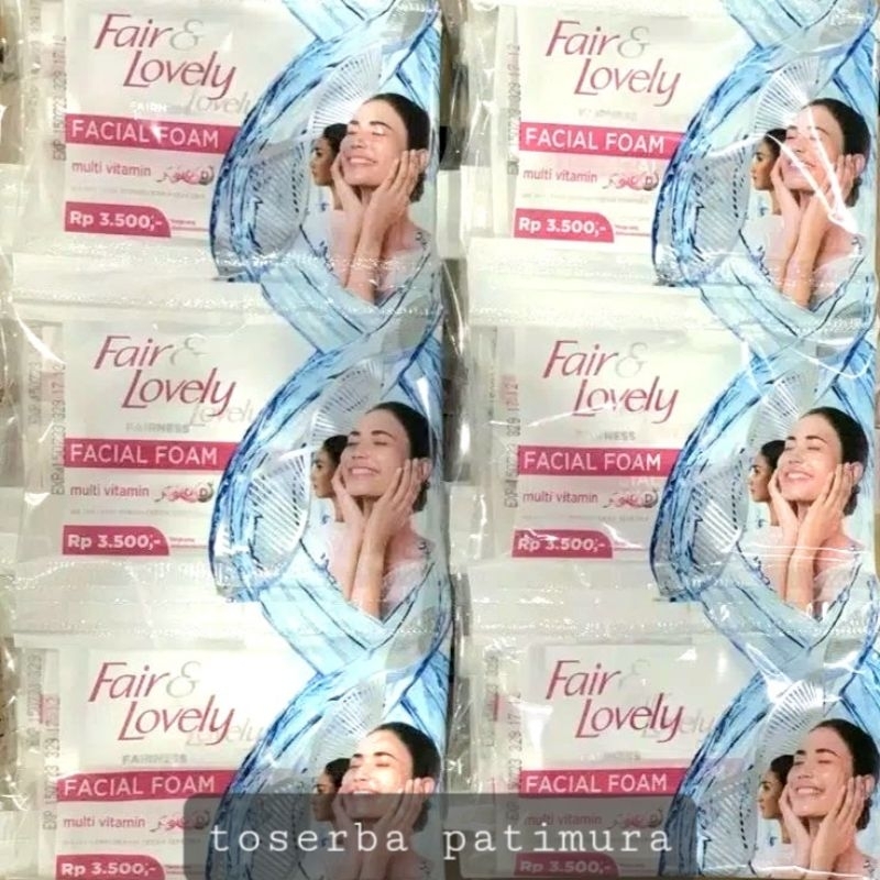 Jual (12 Sachet) Fair & Lovely / Glow & Lovely Facial Foam Multivitamin sachet Shopee Indonesia