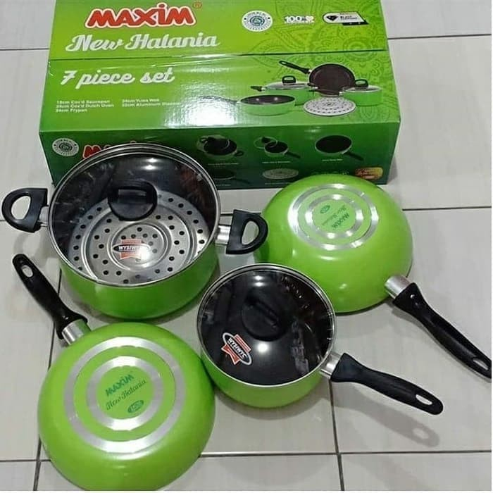 Jual Panci Set Maxim Halania 7 Pcs Set Anti Lengket Shopee Indonesia