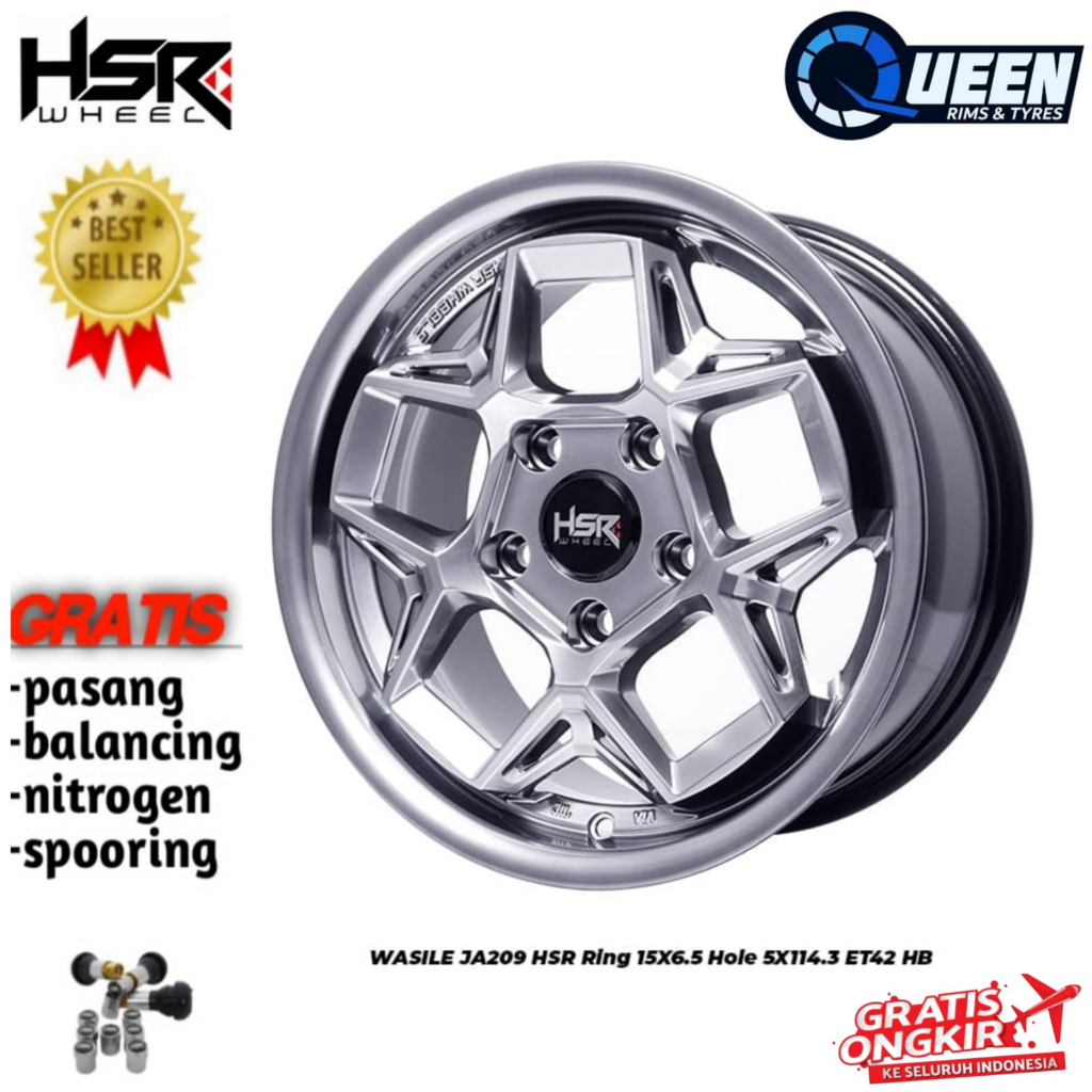 Jual Velg racing HSR WASILE R15 untuk mobil ertiga innova xtrail ...