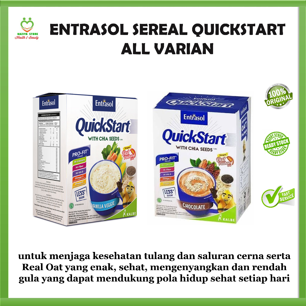 Jual ENTRASOL QUICK START SEREAL LESS SUGAR WITH CHIA SEED ISI 5 SACHET ...
