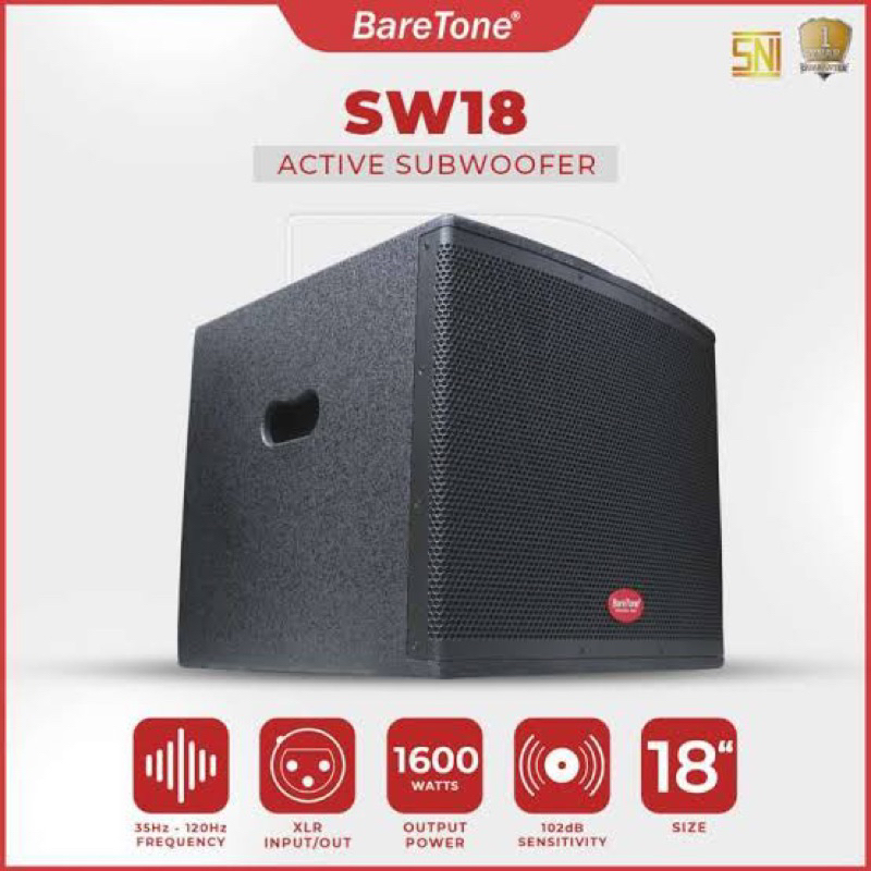 Jual BARETONE SUB 18 INCH BARETONE SW18 BARETONE SPEAKER SUBWOOFER