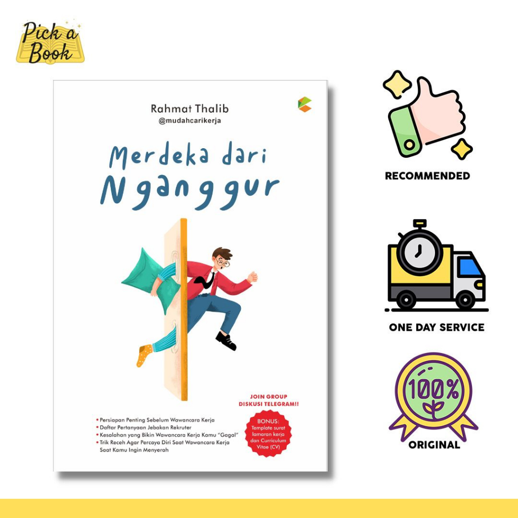 Jual Buku Self Improvement / Pengembangan Diri : MERDEKA DARI NGANGGUR ...