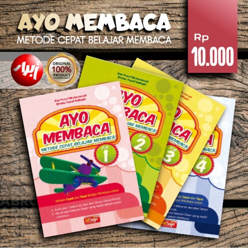 Jual Buku AYO MEMBACA - ATTUQA - ORIGINAL - metode cepat belajar ...