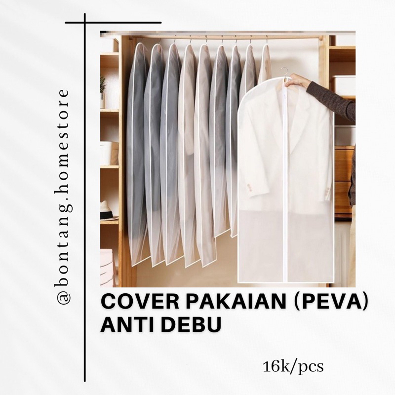 Jual Cover Pakaian Peva Anti Debu Penutup Gantungan Baju Jaket Jas Kemeja Shopee Indonesia 8344