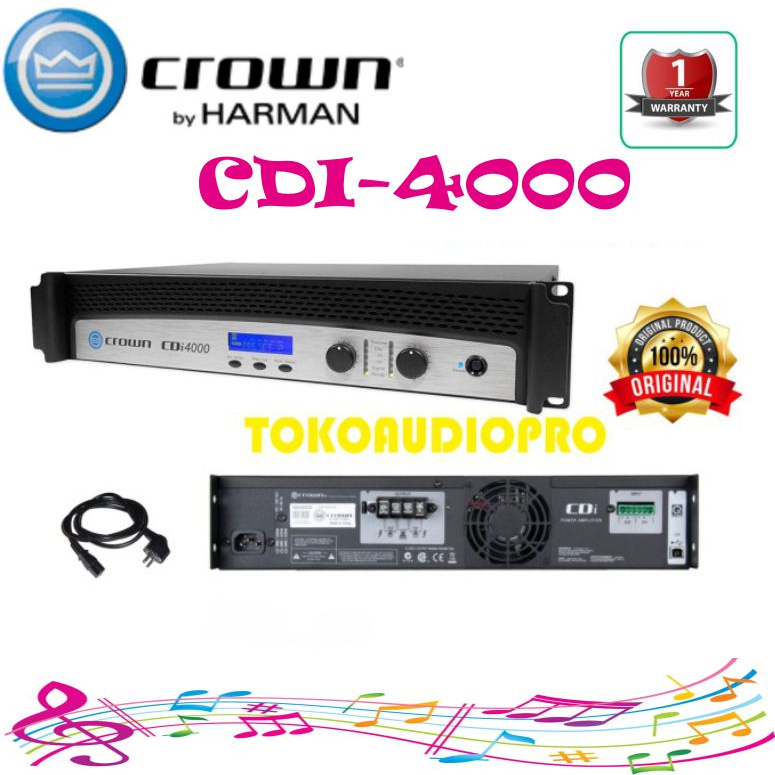 Jual Power Crown CDi4000 Power Amplifier Original Crown CDI4000