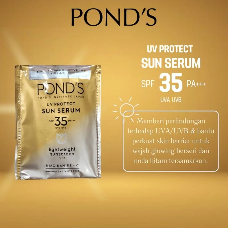 Jual (SACHET) POND'S UV PROTECT SUN SERUM SPF 35 PA+++ 7,5ML | Shopee ...