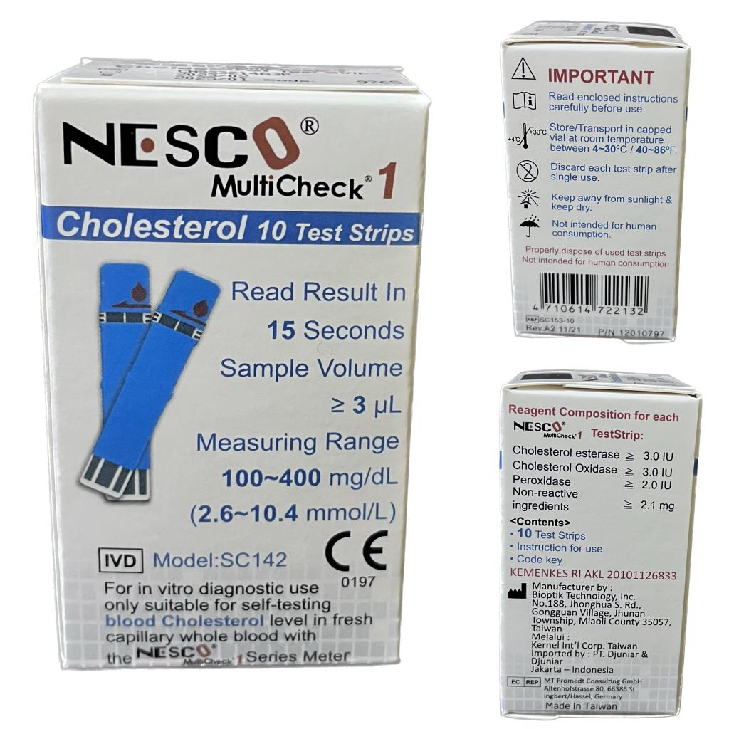Jual STRIP TEST NESCO / STIK ISI ULANG NESCO CEK GULA DARAH (GLUCOSE ...