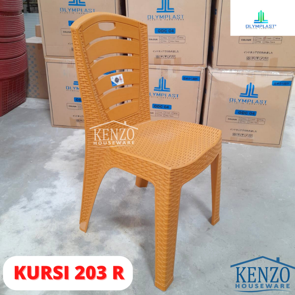 Jual Kursi Sender 203 R OLYMPLAST Bangku Sandaran Rotan Plastik Kursi ...