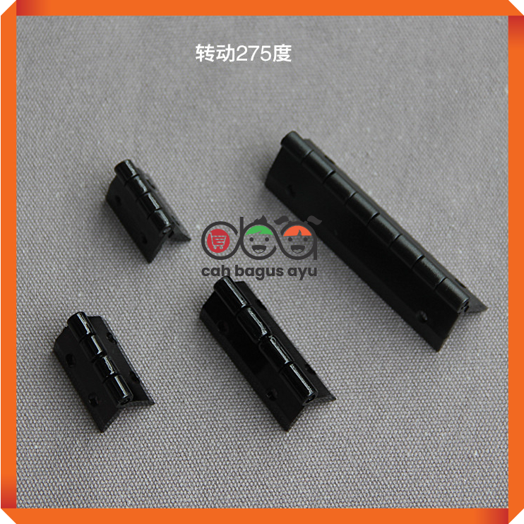 Jual Engsel Hitam Acrylic Hinge 2 3 4 cm Warna Hitam Black Solid 2.5cm ...