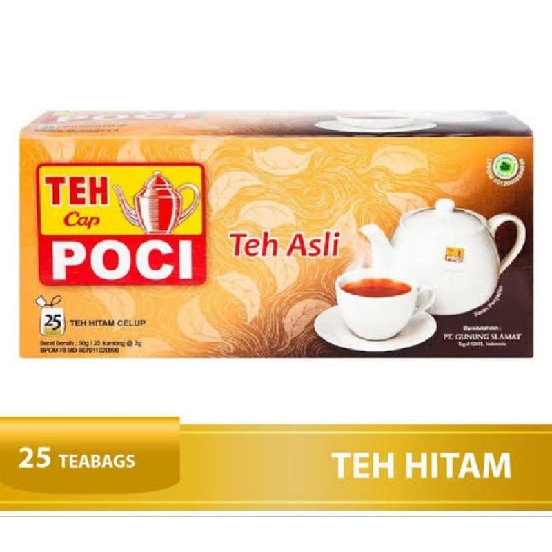 Jual teh poci ASLI 25 kantong teh celup hitam | Shopee Indonesia