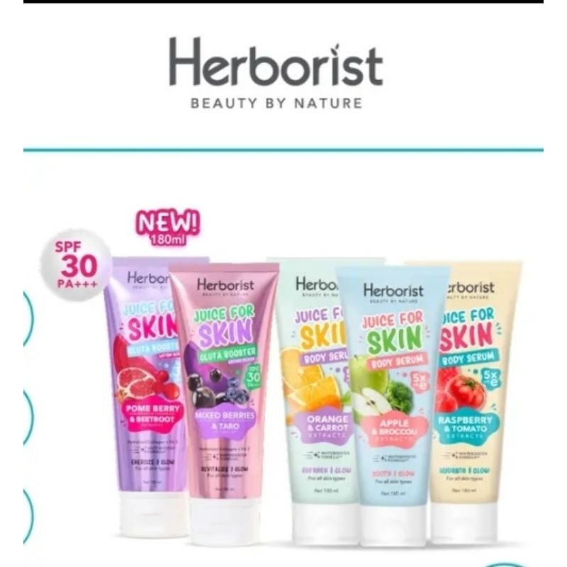 Jual Herborist Body Serum Juice For Skin Gluta Booster Body Lotion