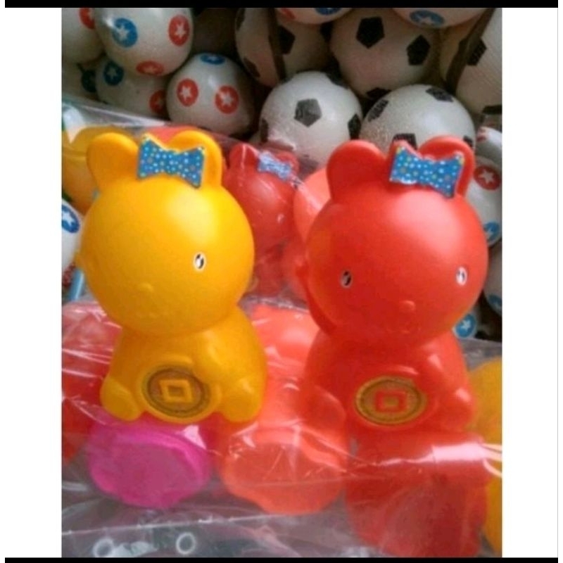 Jual CELENGAN PLASTIK MURAH / CELENGAN MOTIF HELLO KITTY Plastik