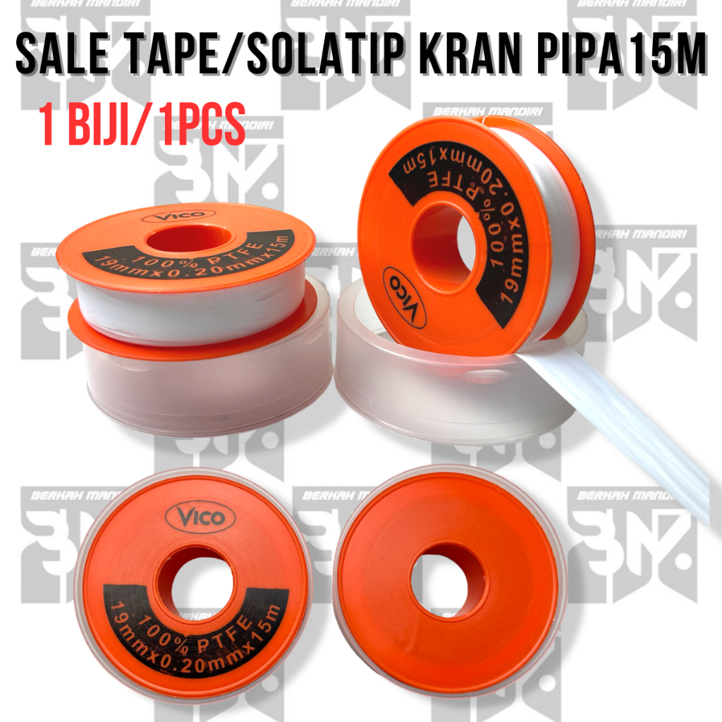 Jual Seal Tape Sealtape Tba Mm X M Jombo Siltep Kran Air Selotip Keran Isolatip Pipa