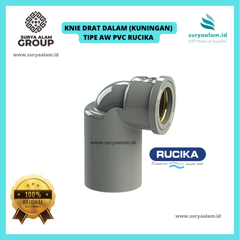 Jual ELBOW INSERT METAL (KDD) KNEE DRAT DALAM AW 1/2