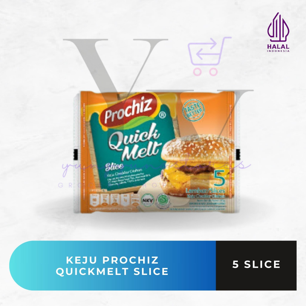 Jual Keju Prochiz Quickmelt Slice Keju Leleh Isi 5 / 85 gram | Shopee ...