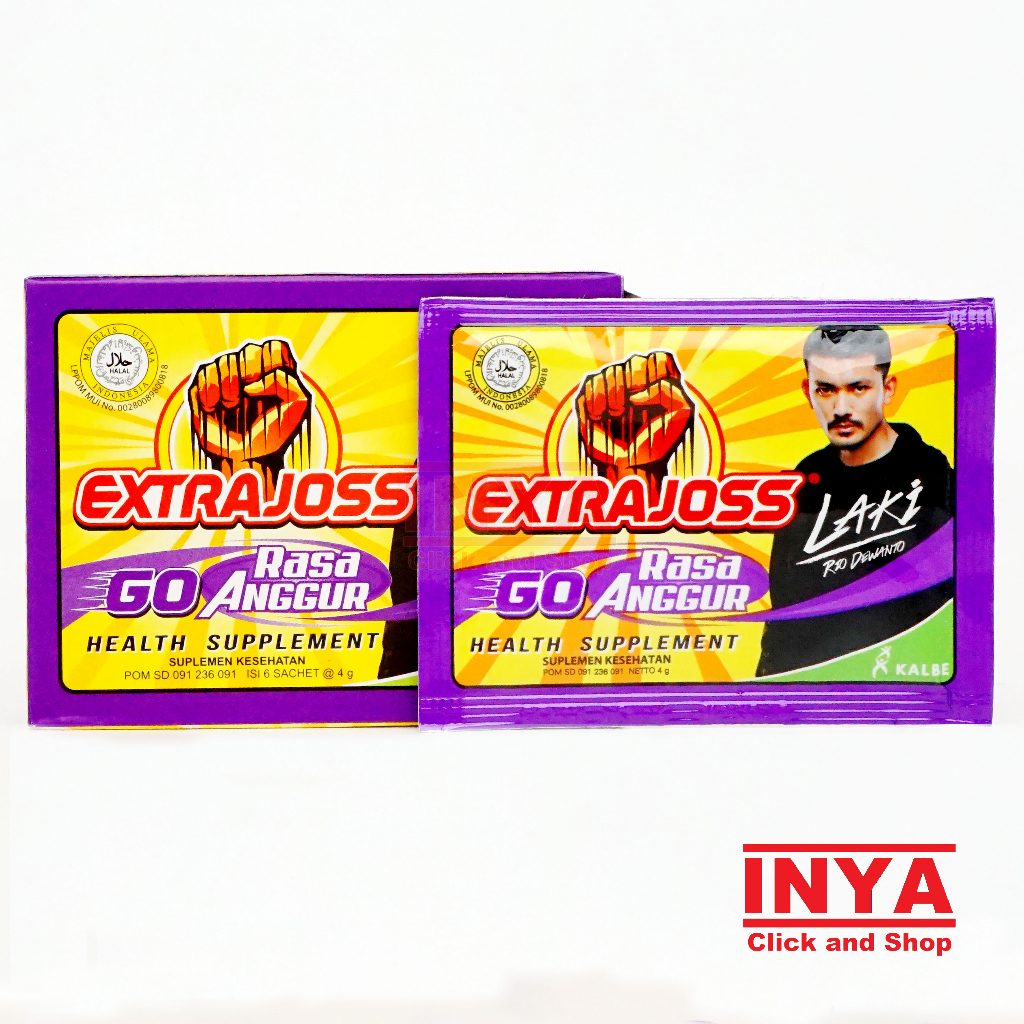 Jual Extra Joss GO Rasa Anggur 4gr Sachet - Minuman Energi Bubuk ...