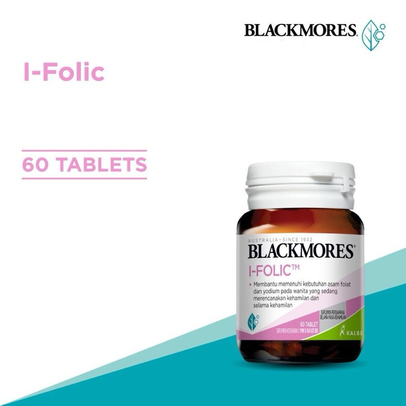 Jual Blackmores I Folic Bpom Kalbe 60 Tablet Suplemen Program