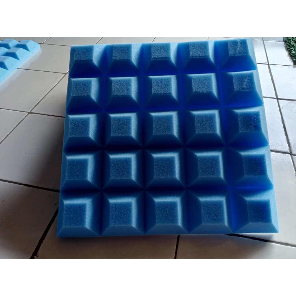 Jual busa peredam suara kotak biru 50x50x5cm | Shopee Indonesia