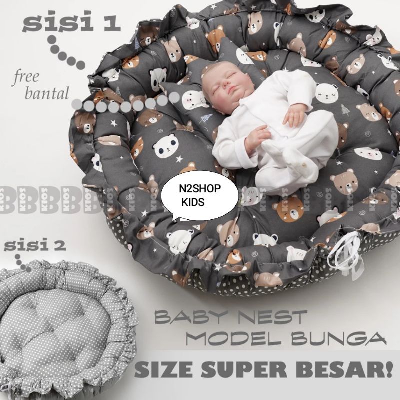 Jual Premium Kasur Bayi Free Bantal Peyang Baby Nest Model Kolam Bunga Shopee Indonesia