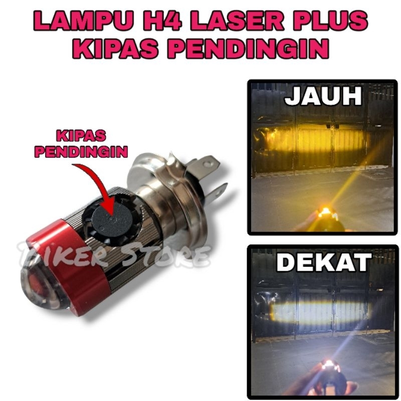 Jual Lampu Utama Led H Plus Kipas High Low Putih Kuning Putih Putih