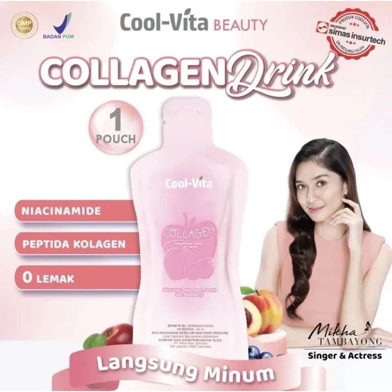 Jual Cool Vita Collagen Drink Langsung Minum Mg Kolagen Rasa Buah Segar Shopee Indonesia