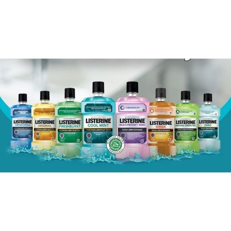 Jual Listerine Antiseptic Mouthwash 250ml Shopee Indonesia