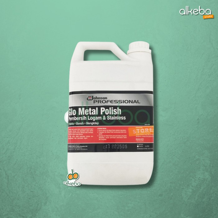 Jual SC Johnson Glo Metal Polish 2 Liter Cairan Pembersih Logam