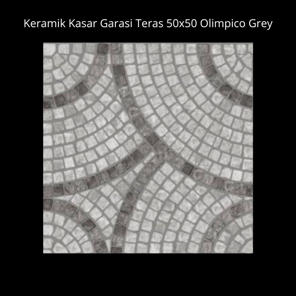 Jual Keramik Kasar Garasi Teras Olimpico Grey 50x50 Shopee Indonesia