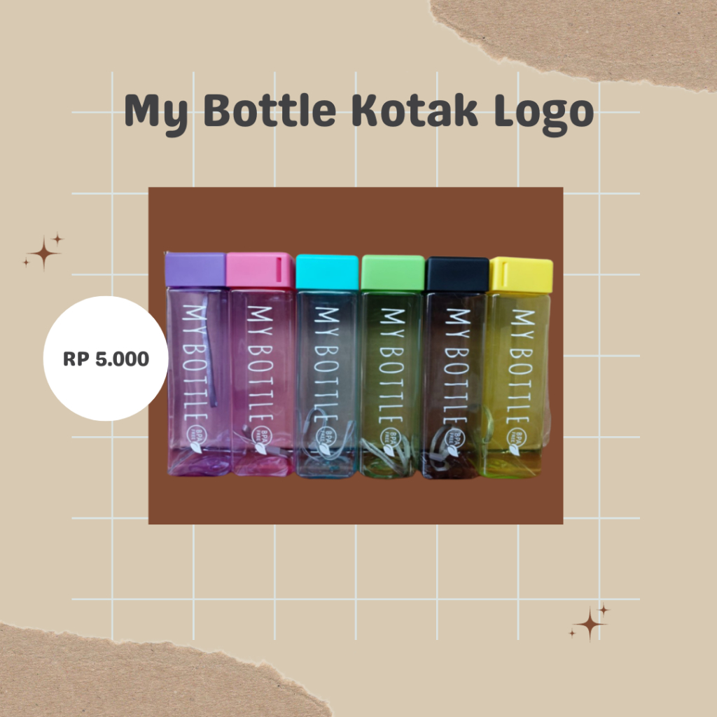 Jual My Bottle Kotak Logo 500ml Shopee Indonesia 4056