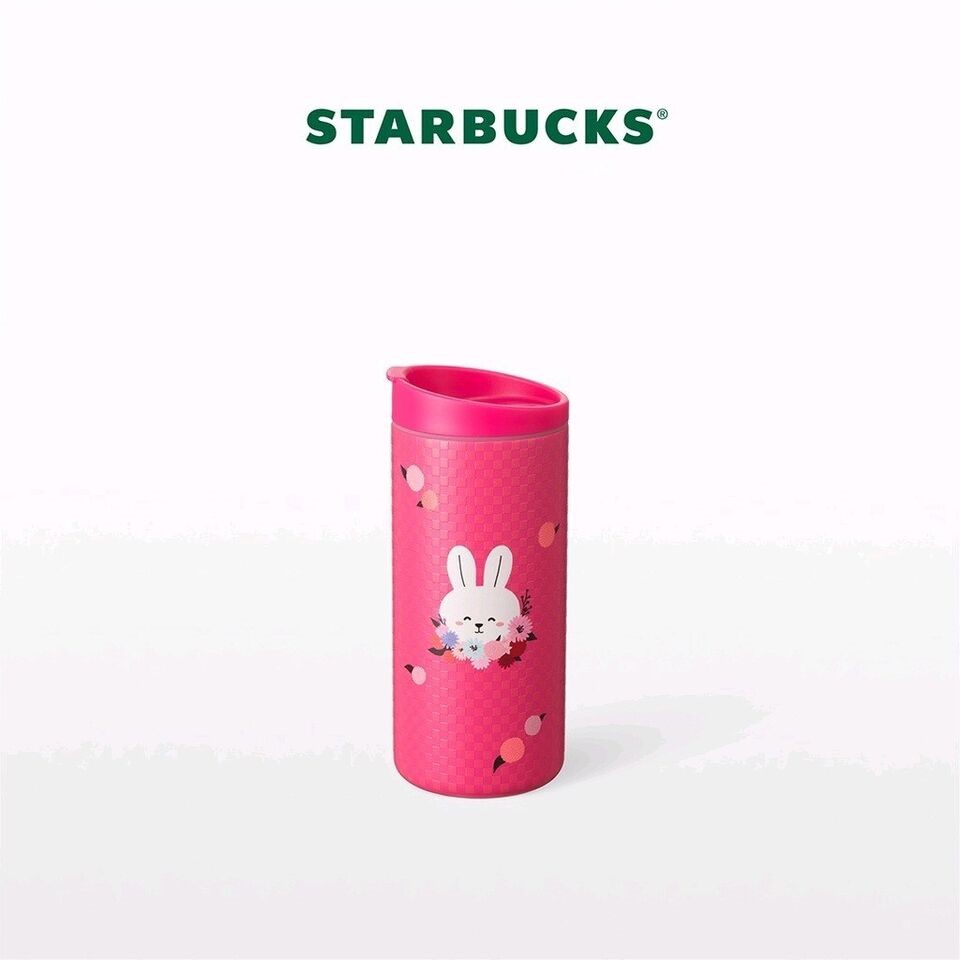Jual Starbucks Tumbler 12Oz Stainless Rabbit in Checker Print Pink ...