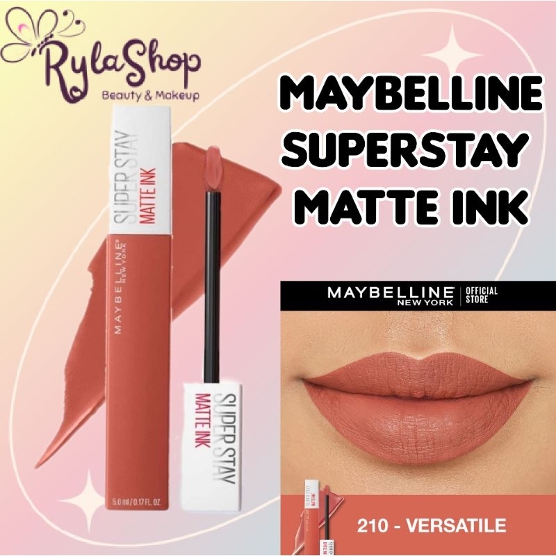 Jual Maybelline Superstay Matte Ink Shade 210 Versatile Shopee Indonesia